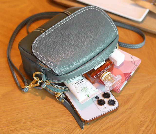 LEATHER CROSSBODY PHONE and CARD BAG