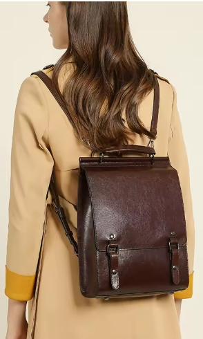 LEATHER BACKPACK, MEDIUM