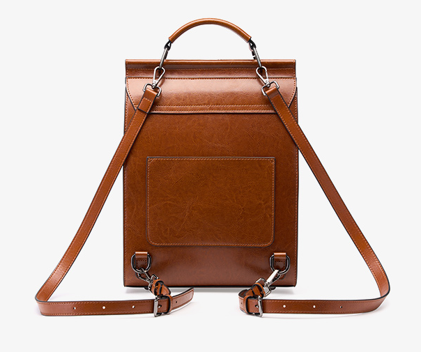 LEATHER BACKPACK, MEDIUM