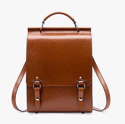 LEATHER BACKPACK, MEDIUM