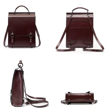 LEATHER BACKPACK, MEDIUM