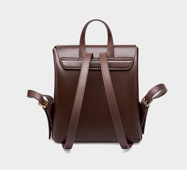 LEATHER TWO-TONE BACKPACK