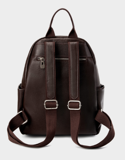 LEATHER MULTI-POCKET BACKPACK, MEDIUM