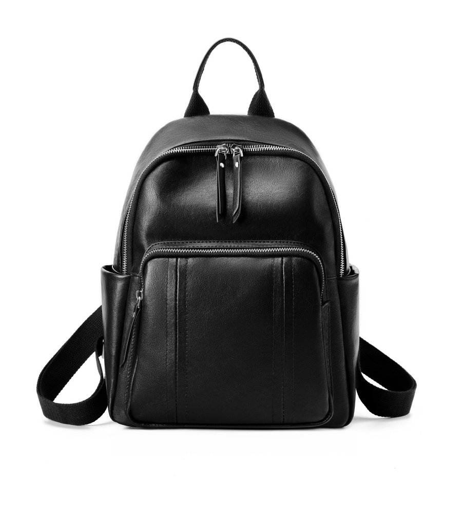 LEATHER MULTI-POCKET BACKPACK, MEDIUM