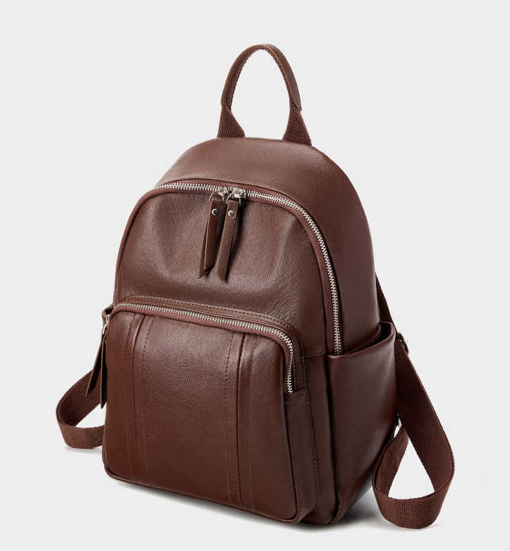 LEATHER MULTI-POCKET BACKPACK, MEDIUM