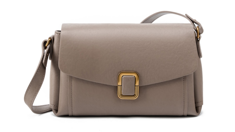 LEATHER ENVELOPE FLAP MULTI-COMPARTMENT HANDBAG