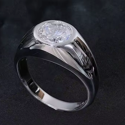 925 STERLING SILVER MOISSANITE RING