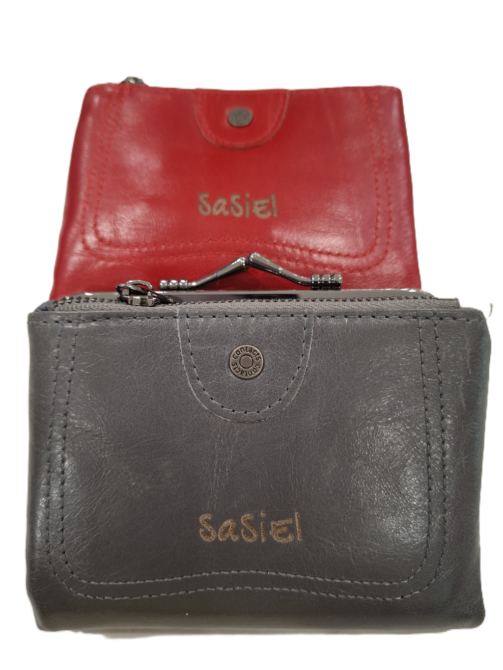 LEATHER PURSE - BIFOLD WITH COIN COMPARTMENT AND RFID BLOCKING