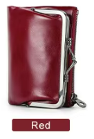 LEATHER PURSE - BIFOLD WITH COIN COMPARTMENT AND RFID BLOCKING