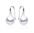 Designer French Hook Drop Earrings made with Genuine Freshwater Pearls-0