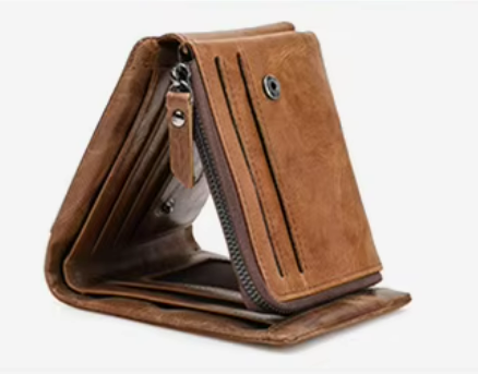 LEATHER TRI-FOLD WALLET