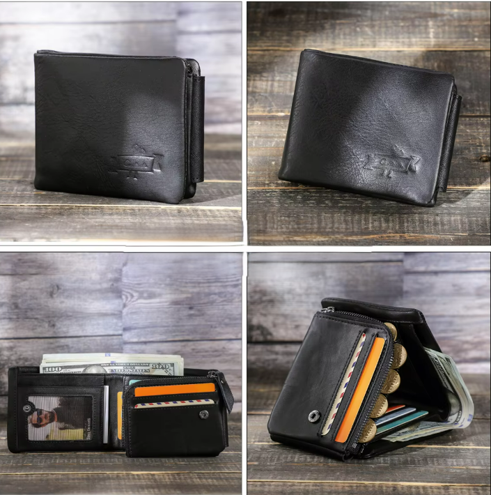 LEATHER TRI-FOLD WALLET