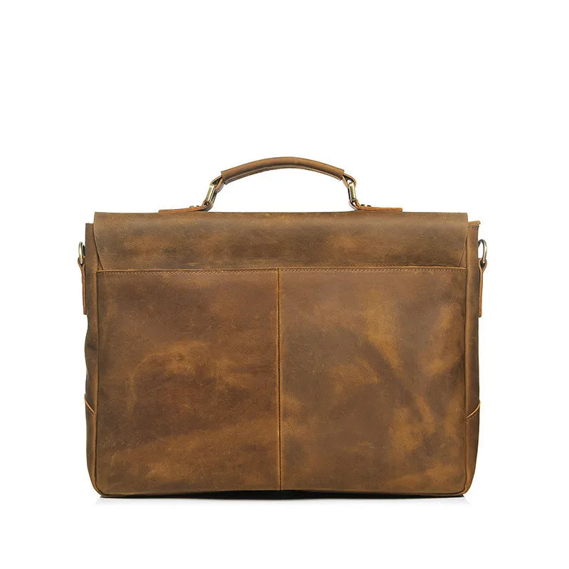 Luxury Leather Briefcase Satchel - Large-1