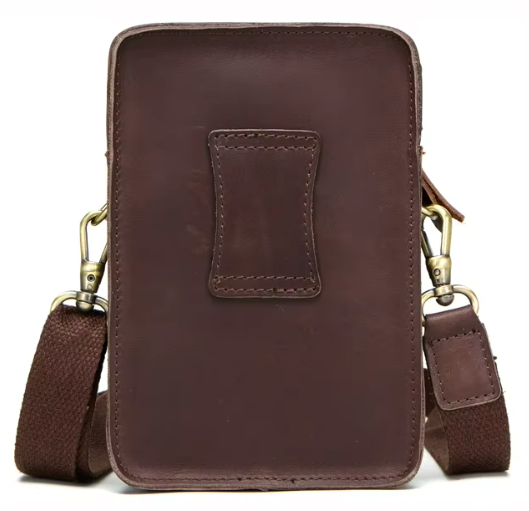 LEATHER CONVERTIBLE HOLD-ALL, SMALL