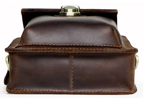 LEATHER CONVERTIBLE HOLD-ALL, SMALL