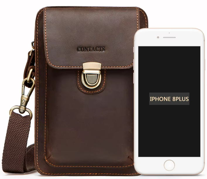 LEATHER CONVERTIBLE HOLD-ALL, SMALL