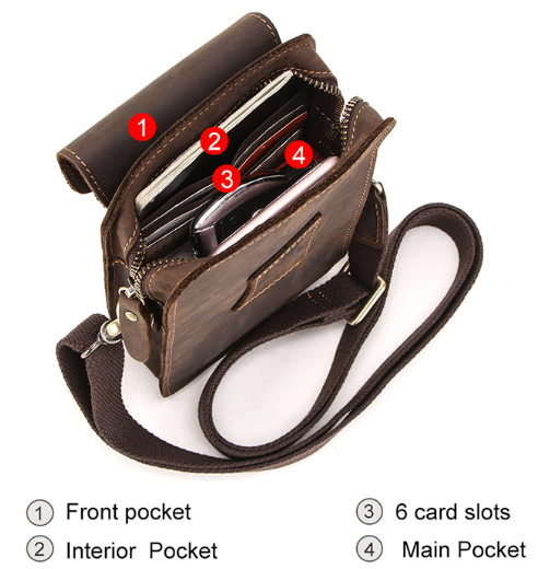 LEATHER CONVERTIBLE HOLD-ALL, SMALL