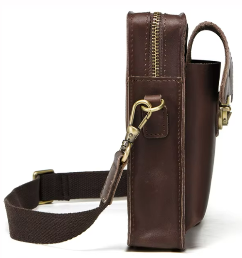 LEATHER CONVERTIBLE HOLD-ALL, SMALL