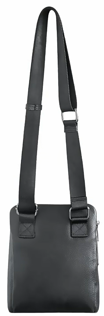 LEATHER FINGERPRINT LOCK MESSENGER BAG